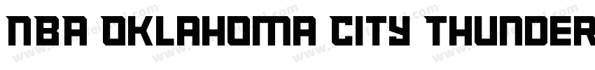 NBA Oklahoma City Thunder Regular字体转换